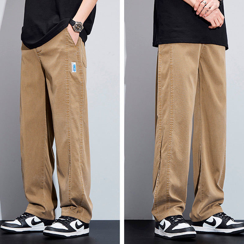 [Leve 3 Pague 2] Calça Masculina Axel em Seda Gelo e Poliéster (Estilo Imponente e Moderno!)