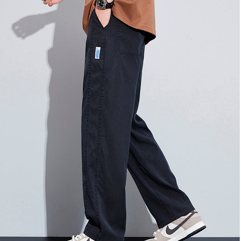 [Leve 3 Pague 2] Calça Masculina Axel em Seda Gelo e Poliéster (Estilo Imponente e Moderno!)