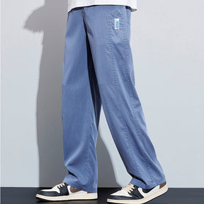 [Leve 3 Pague 2] Calça Masculina Axel em Seda Gelo e Poliéster (Estilo Imponente e Moderno!)