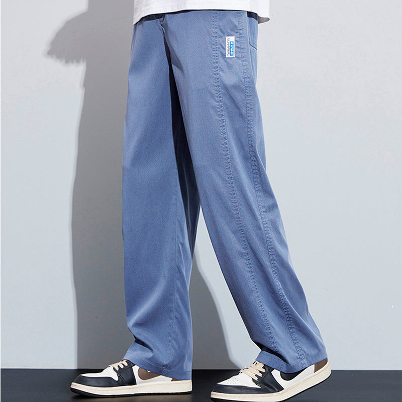 [Leve 3 Pague 2] Calça Masculina Axel em Seda Gelo e Poliéster (Estilo Imponente e Moderno!)