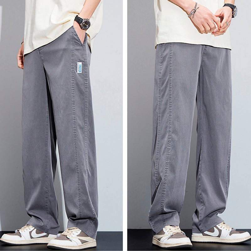 [Leve 3 Pague 2] Calça Masculina Axel em Seda Gelo e Poliéster (Estilo Imponente e Moderno!)