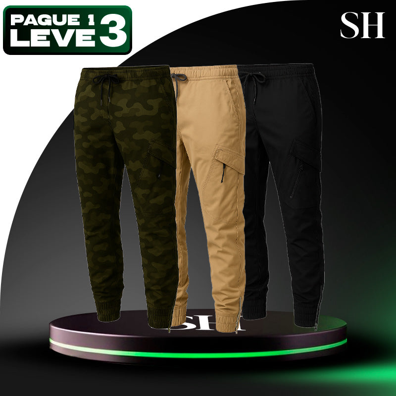 [Leve 3 Pague 2] Calça Militar Falcon em Tecido RipStop e Poliéster (Para o Homem Que Encara de Tudo Sem Frescurinha!)