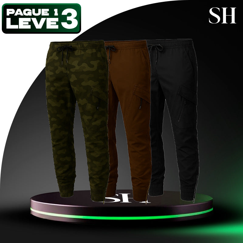 [Leve 3 Pague 2] Calça Militar Falcon em Tecido RipStop e Poliéster (Para o Homem Que Encara de Tudo Sem Frescurinha!)