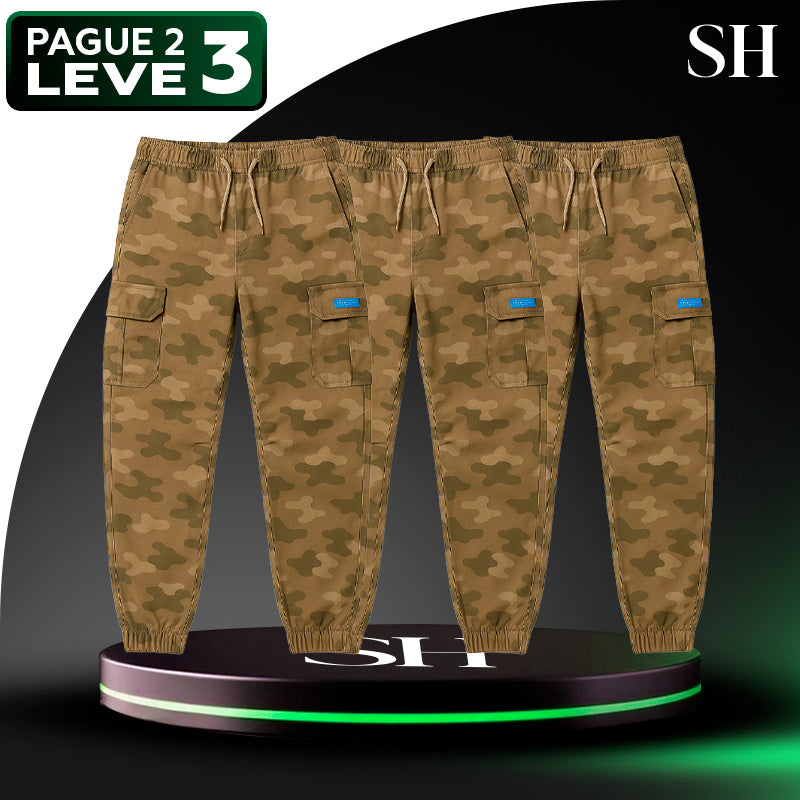 [Leve 3 Pague 2] Calça Militar Titan em Tecido RipStop e Poliéster (Qualidade e Robustez Para Encarar de Tudo!)