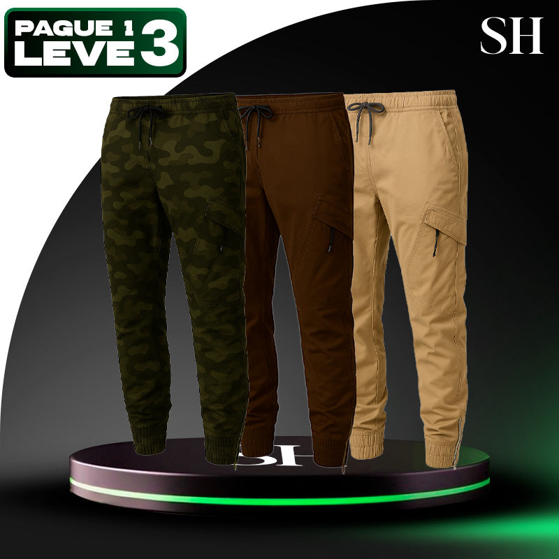 [Leve 3 Pague 2] Calça Militar Falcon em Tecido RipStop e Poliéster (Para o Homem Que Encara de Tudo Sem Frescurinha!)