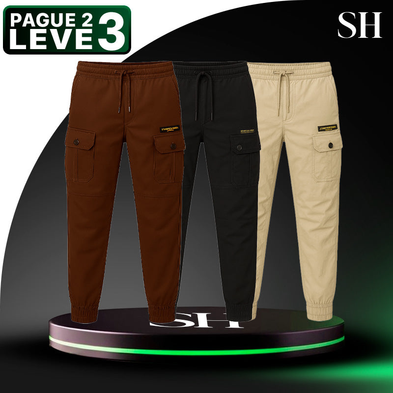 [Leve 3 Pague 2] Calça Militar Bravo em Tecido RipStop e Poliéster (Qualidade e Robustez Para Encarar de Tudo!)