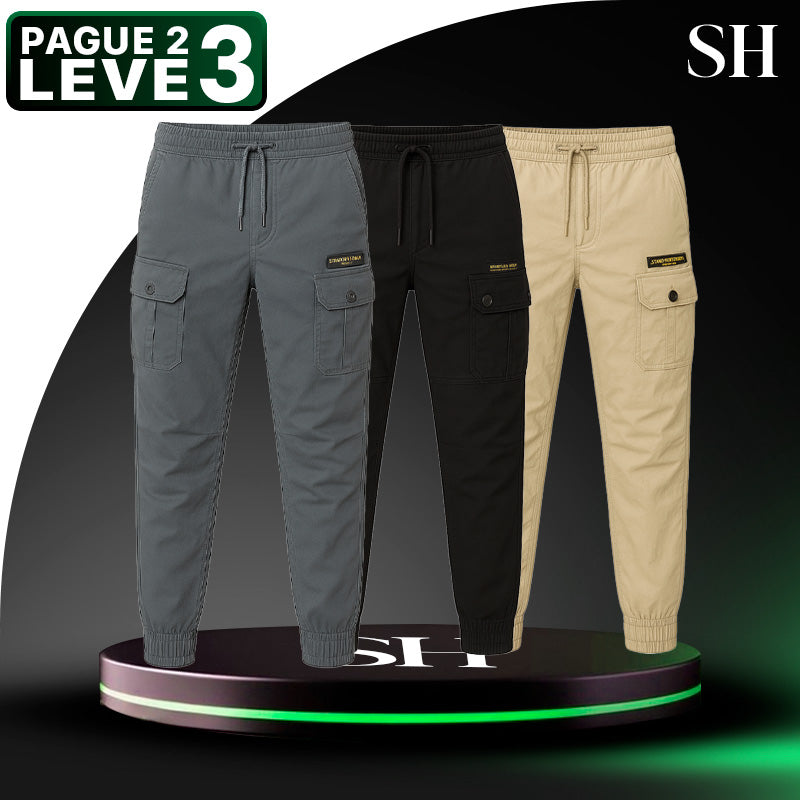 [Leve 3 Pague 2] Calça Militar Bravo em Tecido RipStop e Poliéster (Qualidade e Robustez Para Encarar de Tudo!)