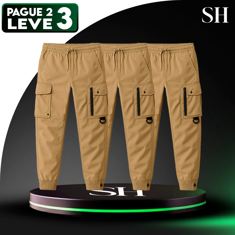 [Leve 3 Pague 2] Calça Militar Soldier em Tecido RipStop e Poliéster (Qualidade e Robustez Para Encarar de Tudo!)