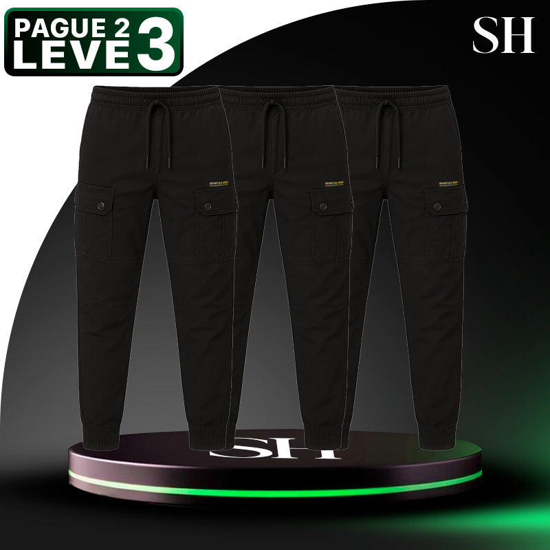 [Leve 3 Pague 2] Calça Militar Bravo em Tecido RipStop e Poliéster (Qualidade e Robustez Para Encarar de Tudo!)