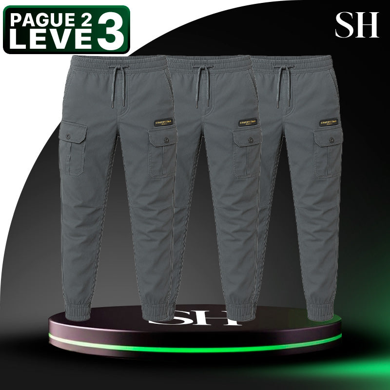 [Leve 3 Pague 2] Calça Militar Bravo em Tecido RipStop e Poliéster (Qualidade e Robustez Para Encarar de Tudo!)